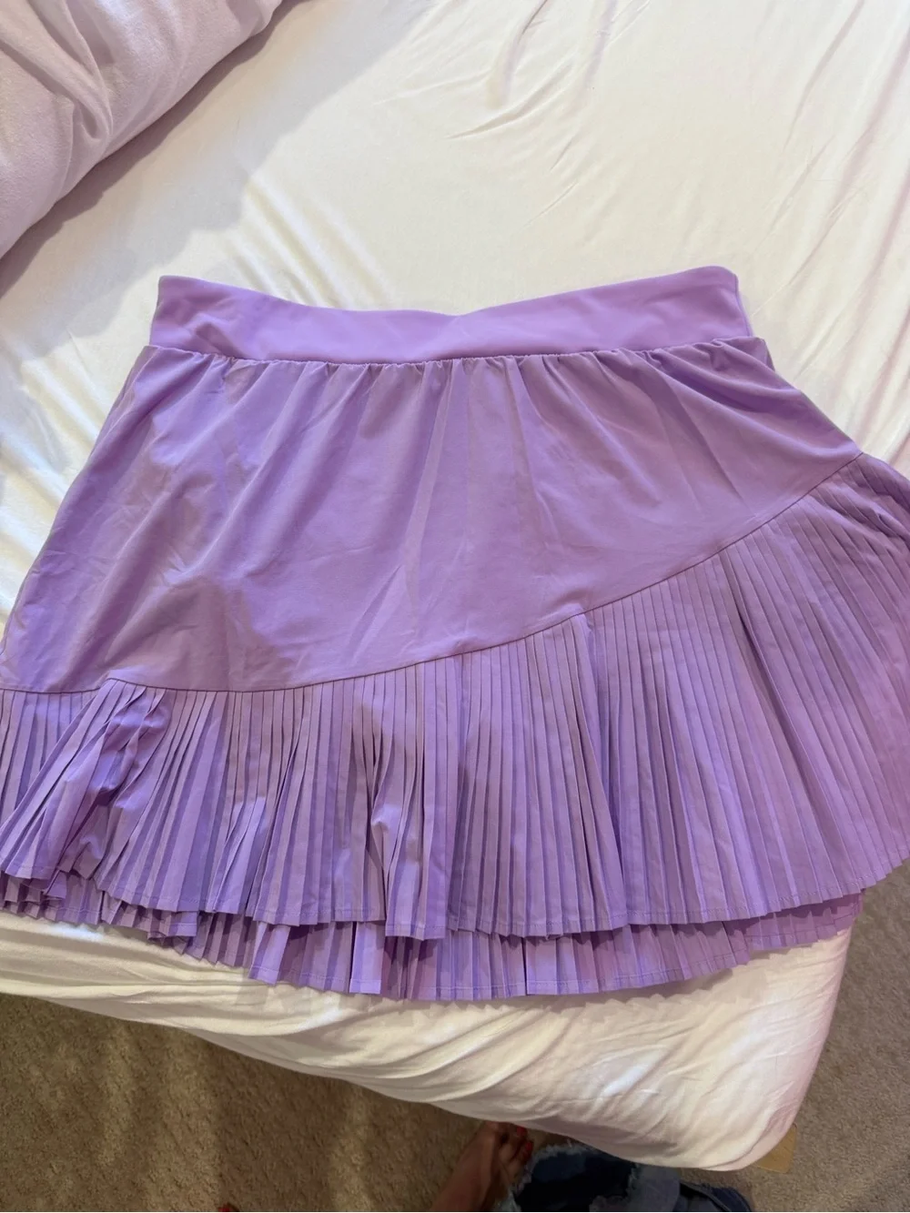SPANX Lilac Layered Pleated Skort